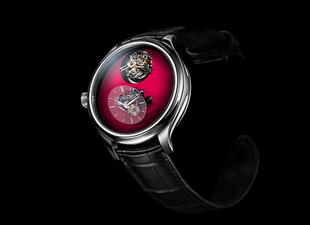 ENDEAVOUR CYLINDRICAL TOURBILLON<br>H.MOSER x MB&F<br>Burgundy